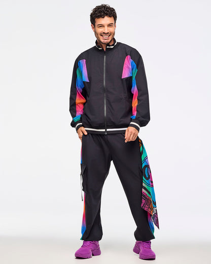 Zumba Libre Men's Oversized Dolman Track Jacket