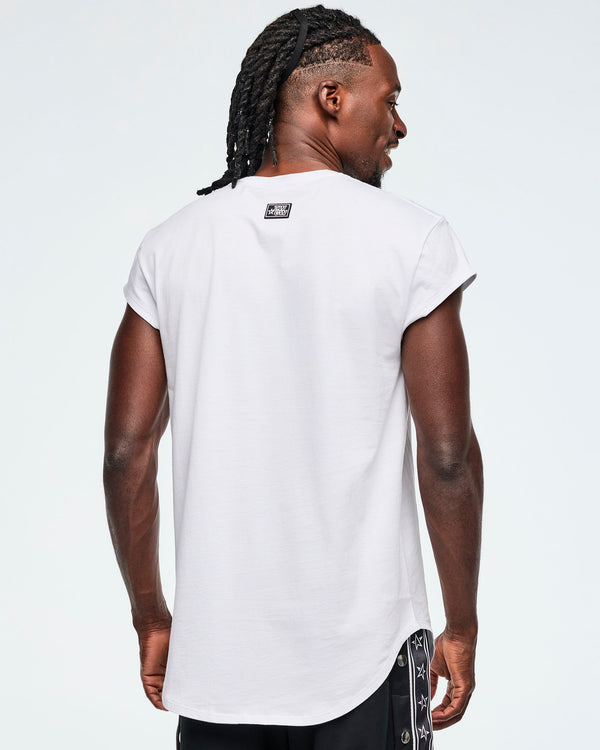 ZW Men's Crew Neck Round Hem Tee