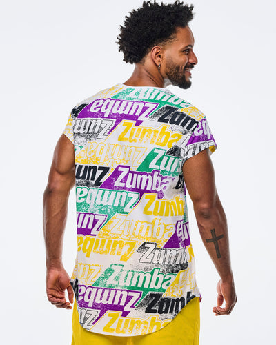 Apres Zumba Men's Crew Neck Round Hem Tee