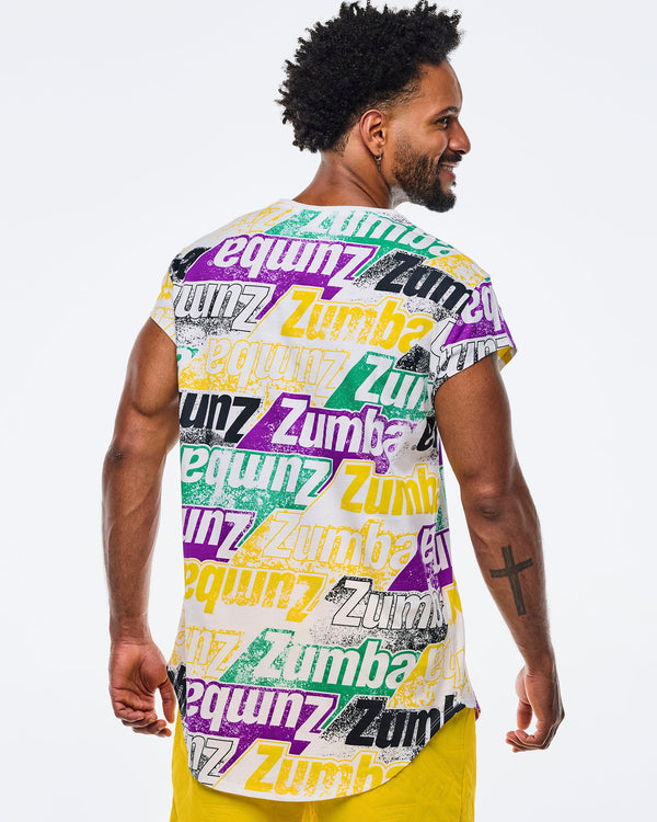 Apres Zumba Men's Crew Neck Round Hem Tee