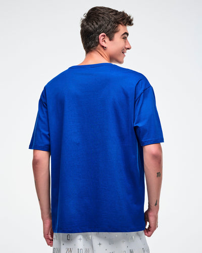 Dale-Z Men's Crew Neck Tee - Blue