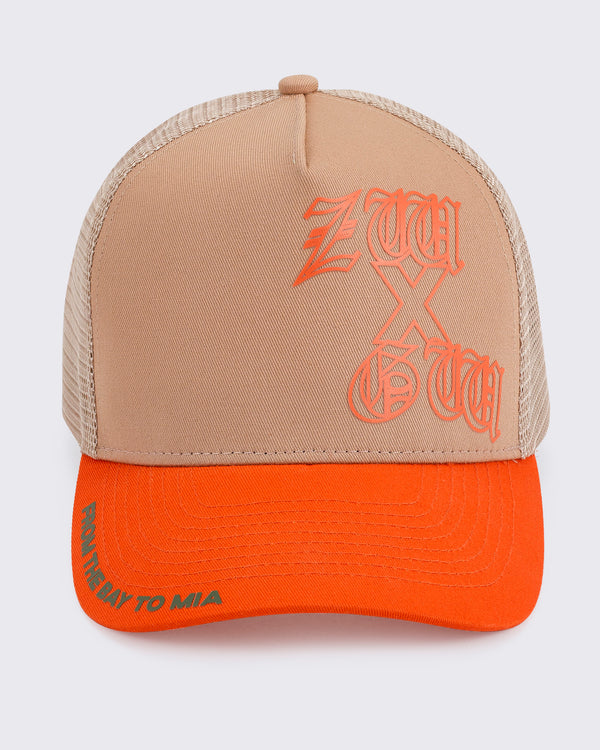 ZW X GW Adjustable Snapback Cap - Wood Dancefloor