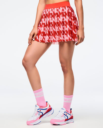 Rose # Zumba Amour Plush Half Crew Socks