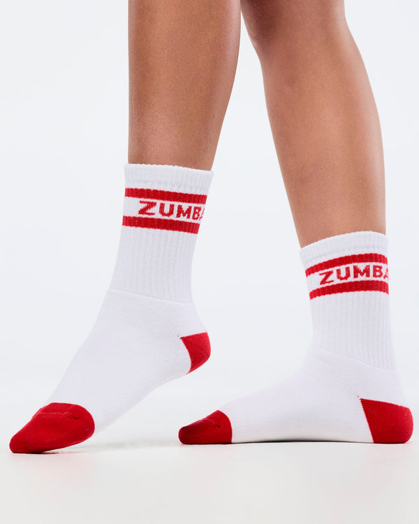 Zumba Amour Plush Half Crew Sock