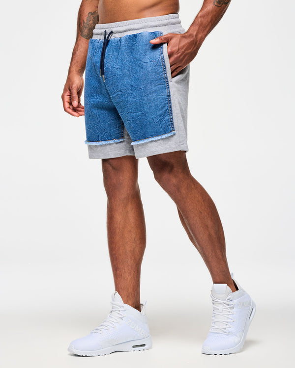Blue Jean Denim Shorts - Denim