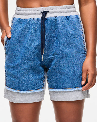 Blue Jean Denim Shorts - Denim