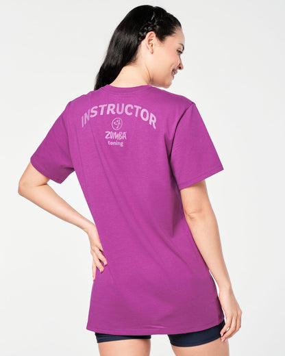 Zumba Toning Crew Neck Tee - Toning Purple