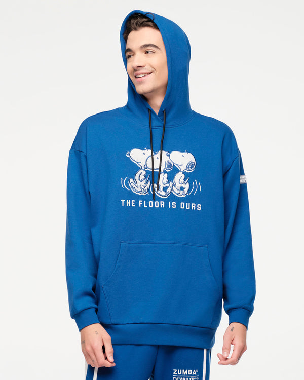 Zumba X Peanuts Unisex Pullover Hoodie - Blue