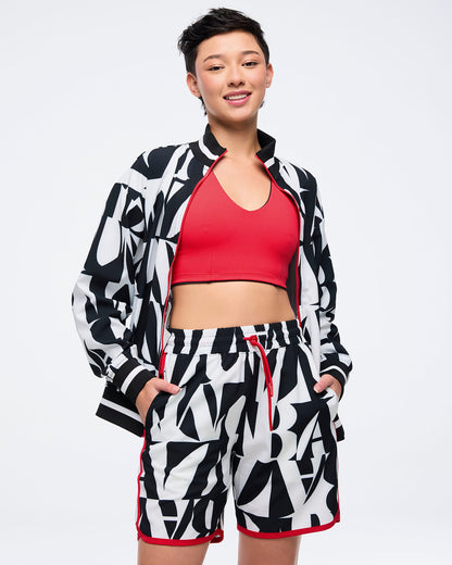 Zumba Haus Oversized Woven Track Jacket