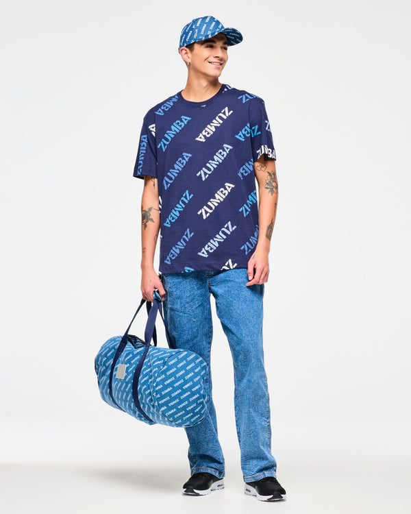 Blue Jean Oversized Crew Neck Top