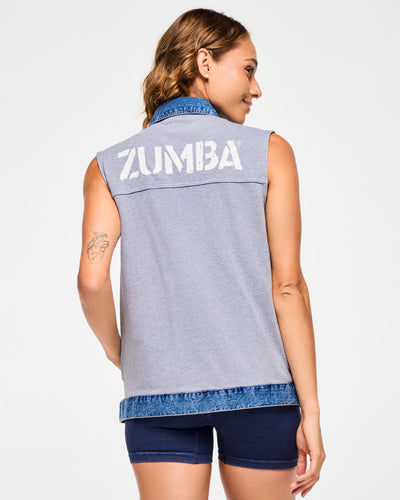 Blue Jean Long Denim Vest