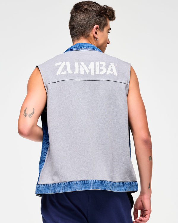 Blue Jean Long Denim Vest