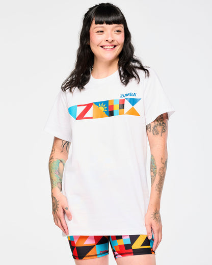 Zumba Rays Crew Neck Tee