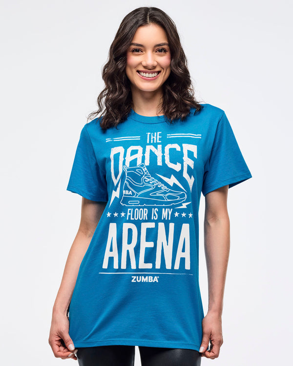Zumba Libre Crew Neck Tee - Peek-A-Blue