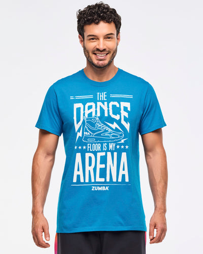 Zumba Libre Crew Neck Tee - Peek-A-Blue