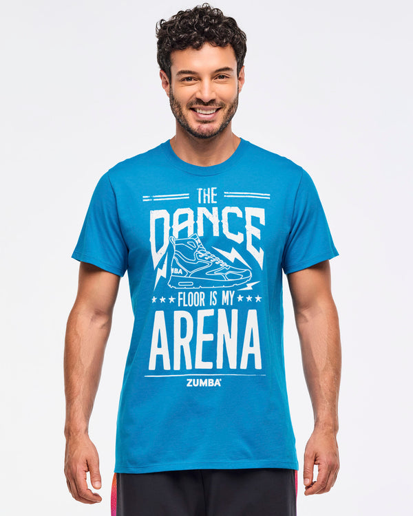 Zumba Libre Crew Neck Tee - Peek-A-Blue
