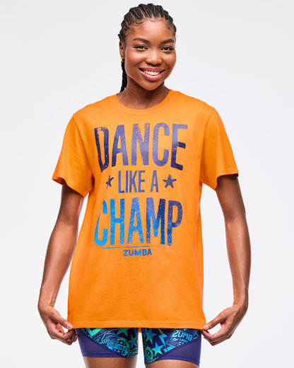 Zumba Libre Crew Neck Tee - Orange Punch
