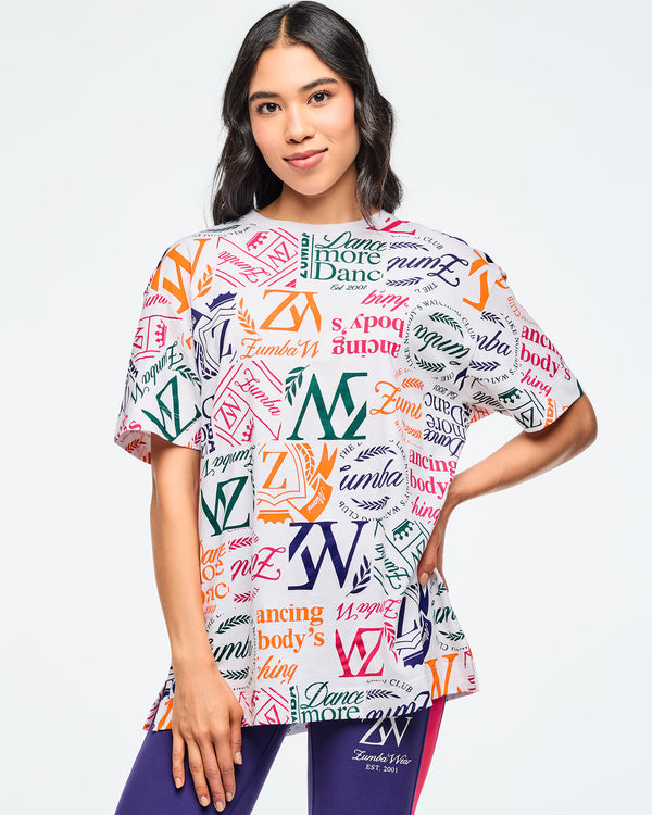 Class of 2001 Oversized Crew Neck Top