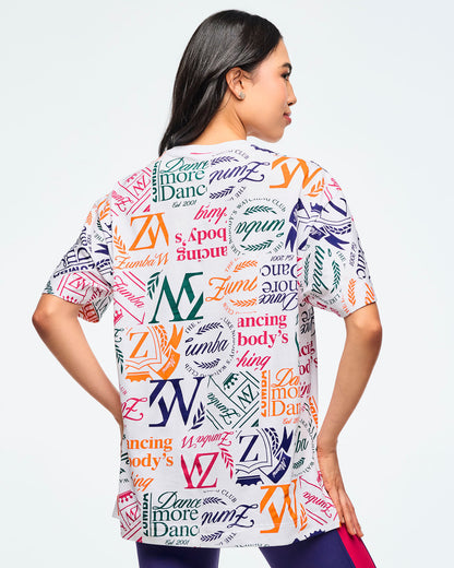 Class of 2001 Oversized Crew Neck Top