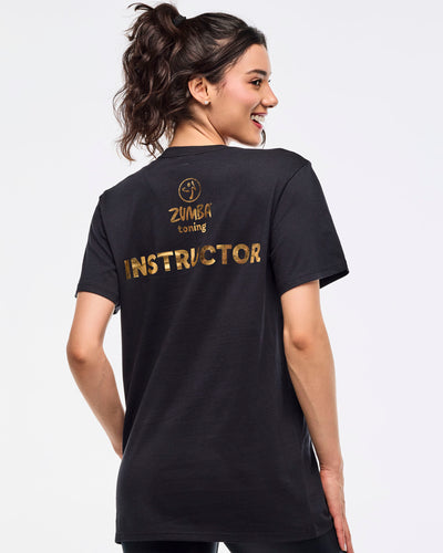 Zumba Gold Toning Instructor Tee - Bold Black
