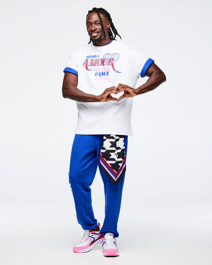 Wear It Out White # Zumba Amour Oversized Crew Neck Top