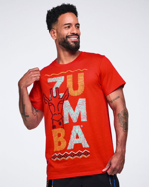 Wildbeat Unisex Crew Neck Tee - Red
