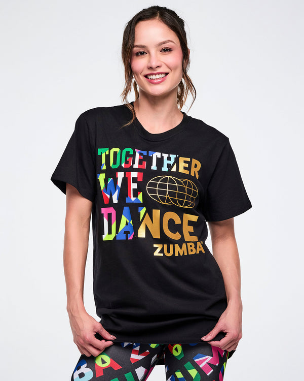 Worldwide Unisex Crew Neck Tee - Black