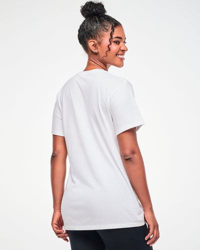 Electric Feel Unisex Crew Neck Tee - White