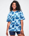 Jean Jamz Oversized Crew Neck Top