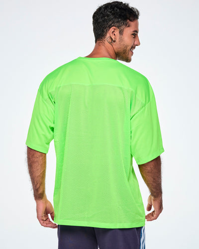 Ultrabright Oversized Unisex Mesh Sports Jersey