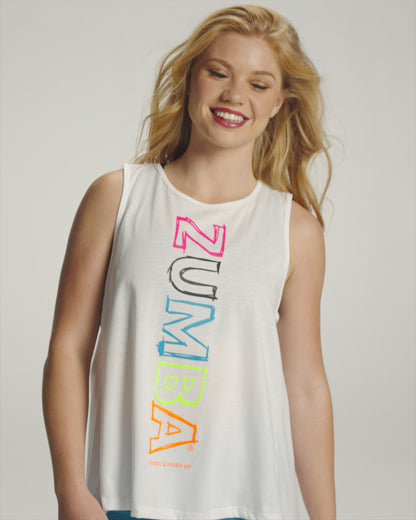 Zumba Too Cool Open Back Tank