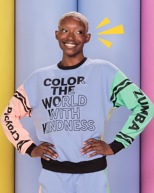 Zumba X Crayola Color With Kindness Sweatshirt