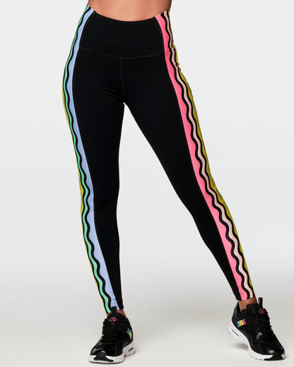 Zumba X Crayola Dance Outside The Lines High Waisted Ankle Leggings