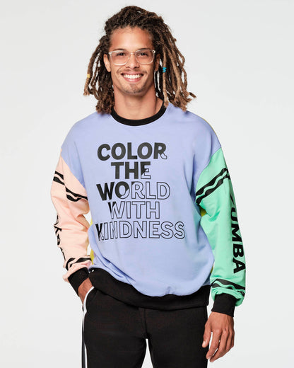 Zumba X Crayola Color With Kindness Sweatshirt